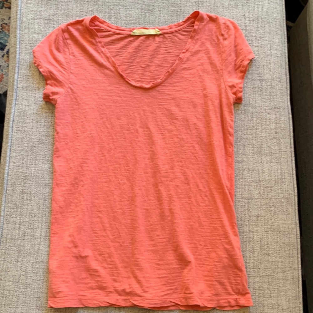 Ann Taylor LOFT sun washed tee // XS // rosy pink